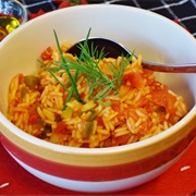 Bell Pepper Rice With Fresh Herbs