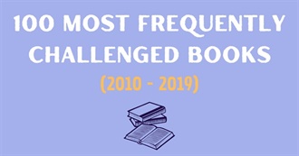 Top 100 Most Frequently Challenged Books (2010-2019)
