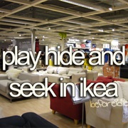 Play Hide&amp;Seek in Ikea