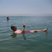 The Lowest Point on Land Is the Dead Sea at 1,388 Feet Below Sea Level