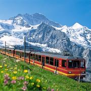 The Swiss Alps by Train