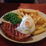 Gammon Egg and Chips