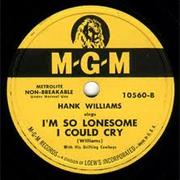 I&#39;m So Lonesome I Could Cry - Hank Williams