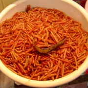 Deep Fried Maguey Worms