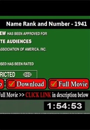 Name Rank and Number (1941)
