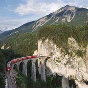 Railway in the Albula / Bernina Landscapes