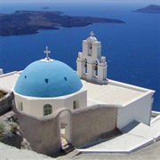 Blue Domed Church, Oia, Santorini