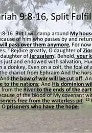Zechariah Predicts the Triumphal Entry (Zechariah)