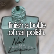 Finish a Bottle of Nail Polish