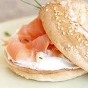 Bagel With Lox and Cream Cheese - New York