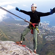 Abseil of Table Mountain, South Africa