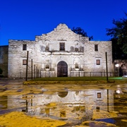 The Alamo and Riverwalk, San Antonio, Texas
