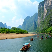 Boating the Li River, China