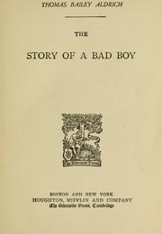 The Story of a Bad Boy (Thomas B. Aldrich)