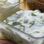 Cucumber Salad With Sour Cream and Garlic