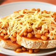Beans and Cheese on Toast
