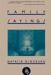 Family Sayings (Natalia Ginzburg)