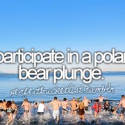 Participate in a Polar Bear Plunge
