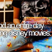 Spend an Entire Day Watching Disney Movies