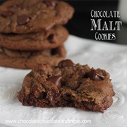 Chocolate Malted Cookies