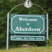 Welcome to Aberdeen-Come as You Are Sign