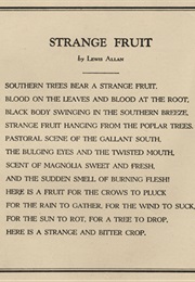 Strange Fruit (Lewis Allan)
