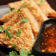 Nori Sesame Shrimp Toasts