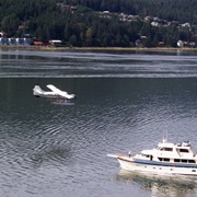 Seeing Seaplanes Take off and Land in Juneau Harbor