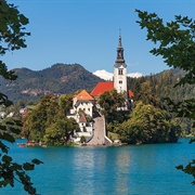 Assumption of Mary Pilgrimage Church, Lake Bled, Slovenia