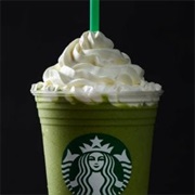 Starbucks Green Tea Crème Frappuccino