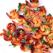 Grilled Apricot Curry Spiced Shrimp