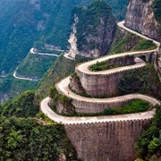 Tianmen Mountain Road, China