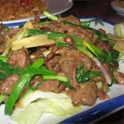 Stir Fry Venison With Spring Onion &amp; Ginger