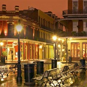 French Quarter, Bourbon and Royal Streets of New Orleans