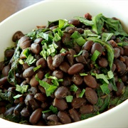Spinach and Black Beans