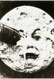 The Rocket in the Man in the Moon&#39;s Eye in La Voyage Dans La Lune (1902)