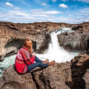 Aldeyjarfoss Waterfall, Iceland