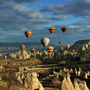 Hot Air Balloon Over Cappadocia, Turkey