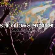 Sit Front Row in a Concert