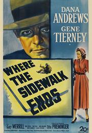 Where the Sidewalk Ends (1950, Otto Preminger)