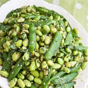 #35 Edamame and Snow Pea Salad With Lime-Ginger Dressing