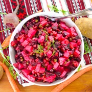 Vinegret (Beets, Potatoes, Pickles and Pickled Cabbage)