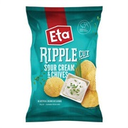 Eta Ripple Cut Potato Chips Sour Cream &amp; Chives