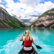 Go Canoeing on Lake Louise in Canada