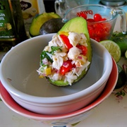 Crabmeat Stuffed Avocados From the Bell Jar