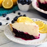 Upside Down Blueberry Pie Cheesecake