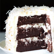 Chocolate Cake With Coconut and Toasted Marshmallow