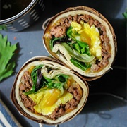 Beef and Egg Wrap