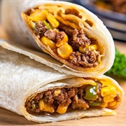 Beef and Corn Wrap