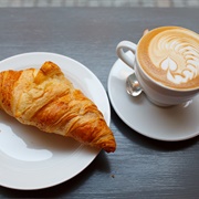 Croissant and Cappuccino